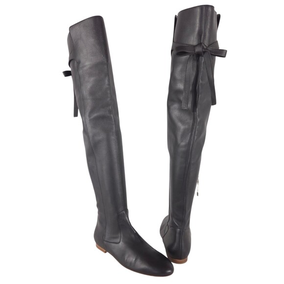 Gabriela Hearst Over the Knee Boots Shoes - Gabriela Hearst Over the Knee Boots US 11 EU 42 Womens Black Leather $1550